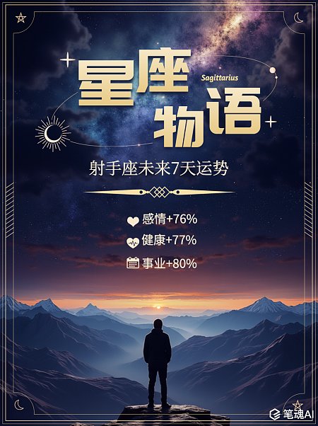 小红书星座解析玄学相关封面 星座 玄学 神秘 海报 设计 星座物语 小红书