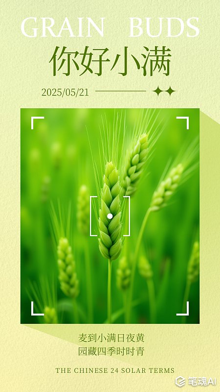 小满节气小满问候日签节气祝福海报 小满节气 小满 小满问候 日签 节气祝福 海报