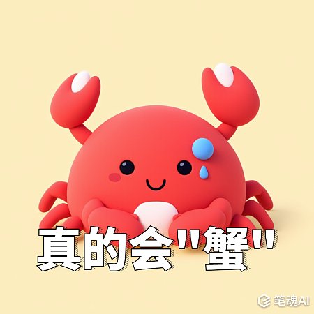 真的会蟹谐音梗表情包 真的会谢 螃蟹 谐音梗 表情包 卡通 装饰