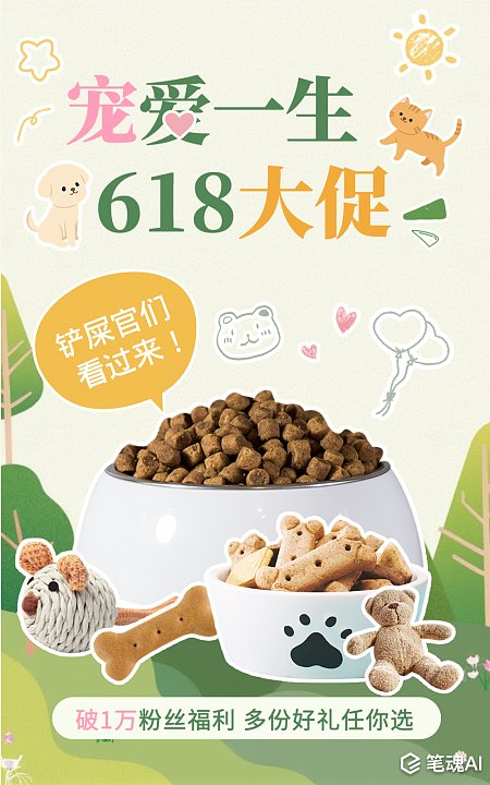 618电商大促宠物电商类海报 海报  创意海报 设计海报 宣传海报 电商海报 宠物用品