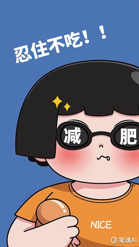 减肥忍住不吃搞笑卡通手机壁纸 减肥 忍住不吃 搞笑 卡通 手机壁纸 减肥壁纸 