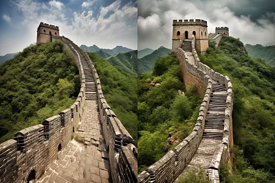 古长城壮丽山景高清壁纸