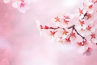 樱花盛开的春天风景