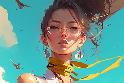 亚洲时尚女性插画杰作