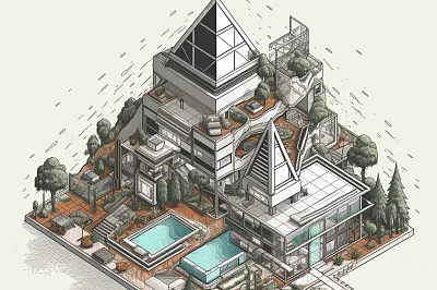 贝聿铭设计的等距建筑杰作