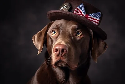 巧克力拉布拉多犬造型独特