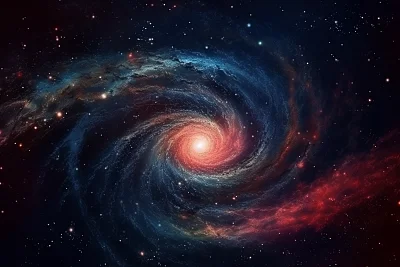 螺旋星系太空背景