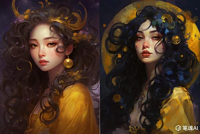 梦幻新娘动漫肖像