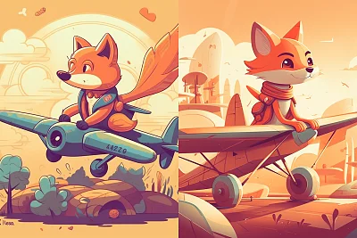 狐狸插画壁纸