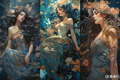 动感漫画风格女神海报