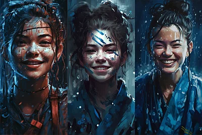 幸福女武士卡通形象