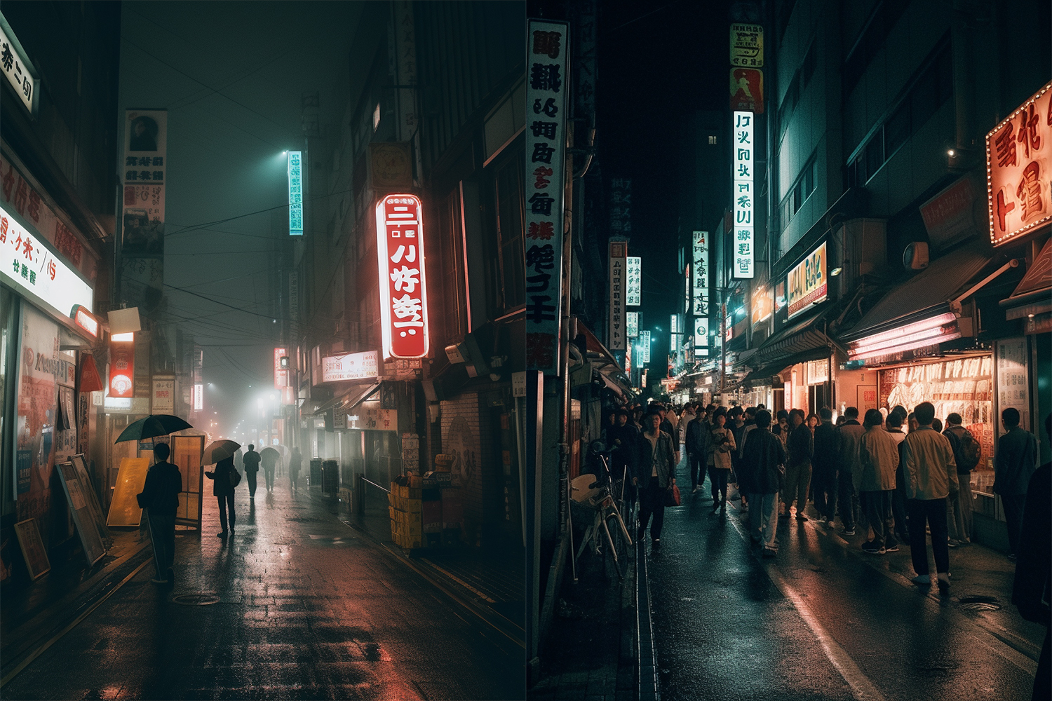 东京原宿街头时尚发布会夜景