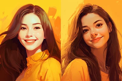 伊利亚·库夫什诺夫风格美女插画