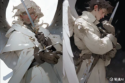 天使男孩拉斐尔的幻想飞翔