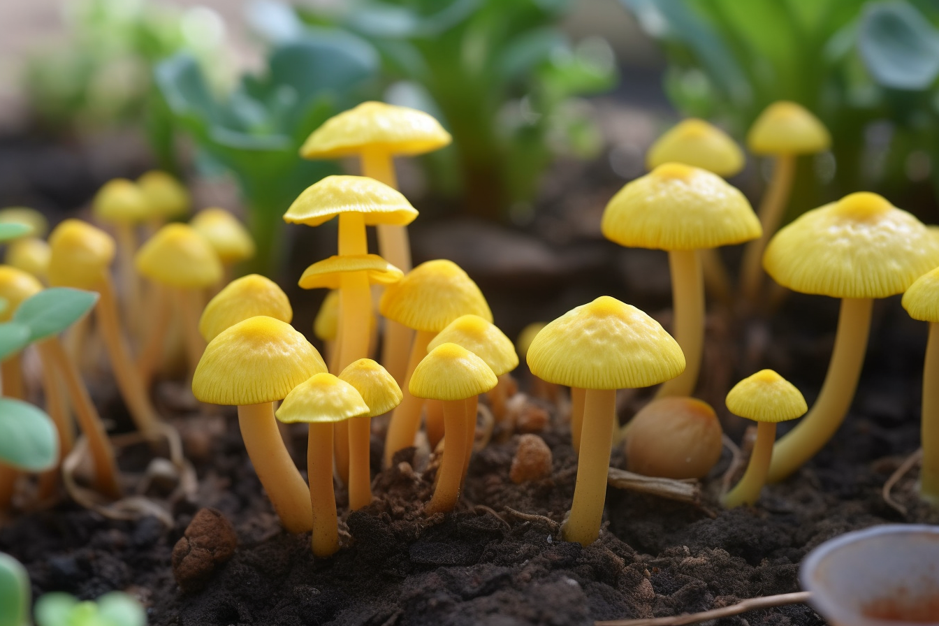 黄色植物艺术装饰风格