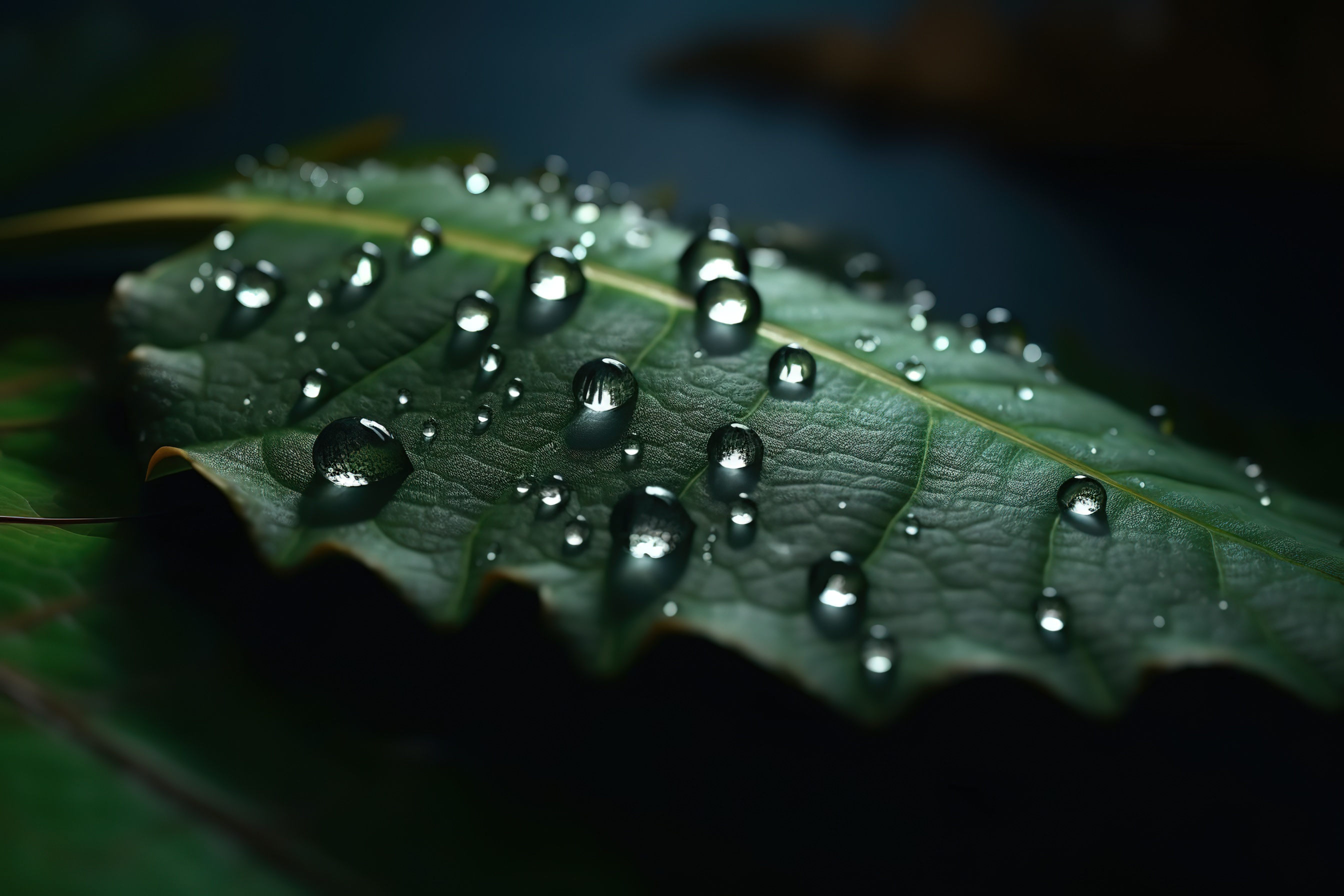 雨滴中的星系超现实创意艺术