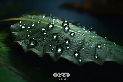 雨滴中的星系超现实创意艺术