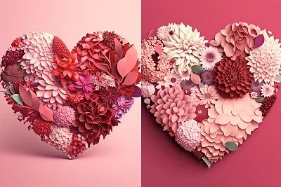 情人节心形花艺设计