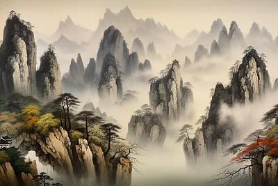 中国山水画风景详解