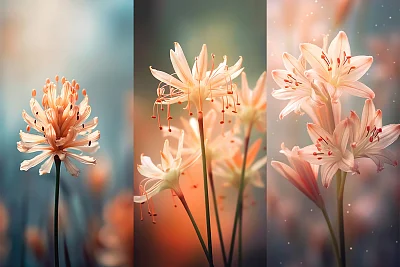 微距风信子花朵特写梦幻插图