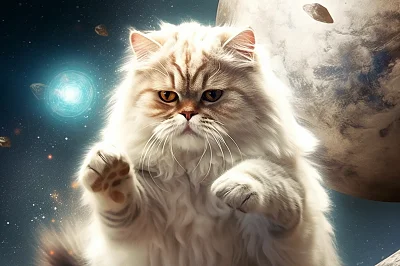 愤怒强大精灵猫掌控太阳系