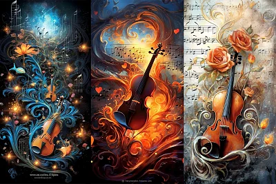幻想艺术中的音符与符号