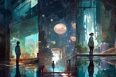 多维宇宙镜像艺术摄影