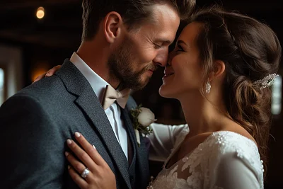 阿默斯福特婚礼特写婚纱照