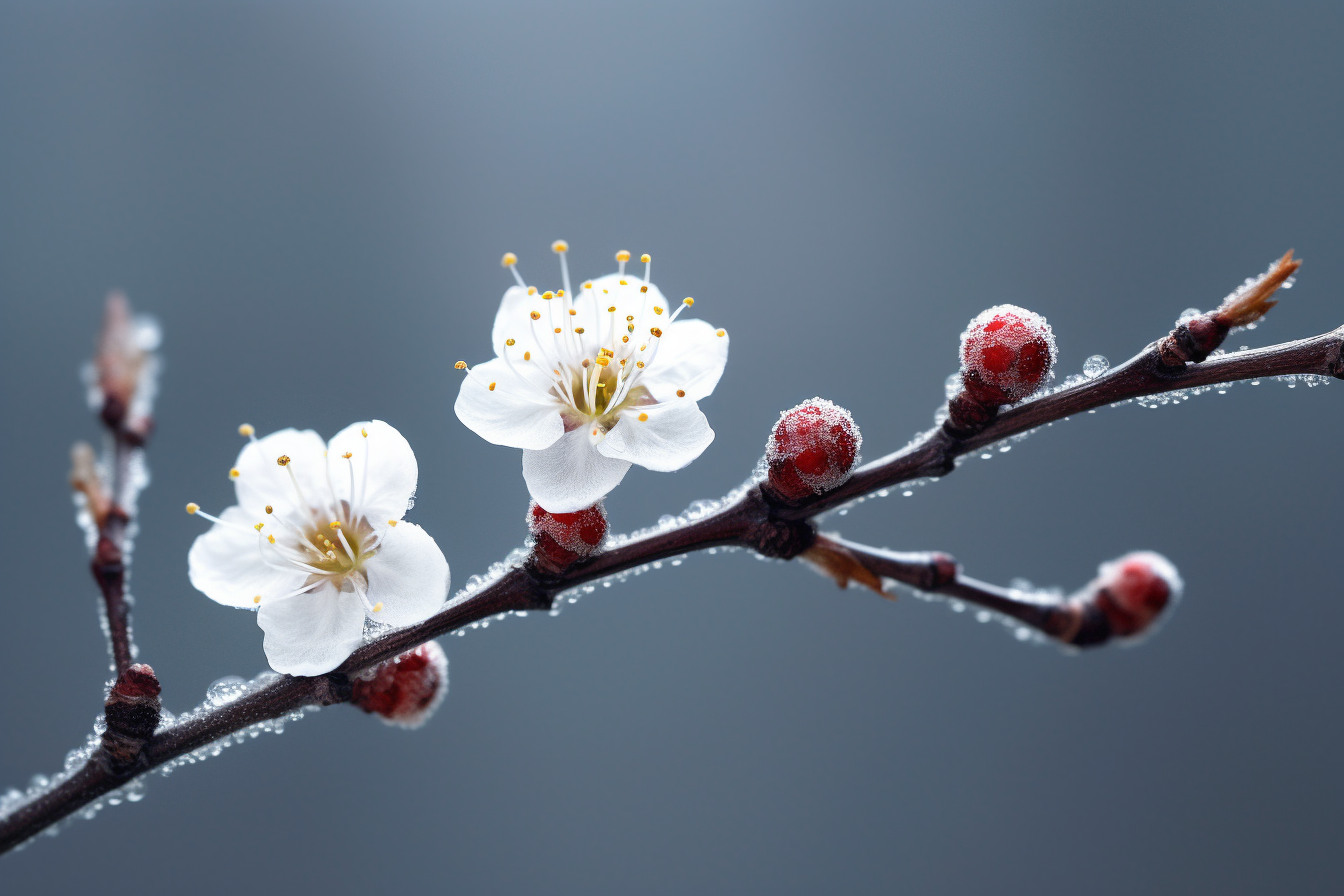 梅花特写摄影艺术