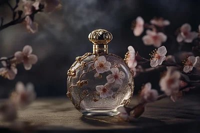 梅花图案香水广告创意设计