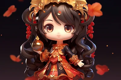 超可爱3D女巫角色设计