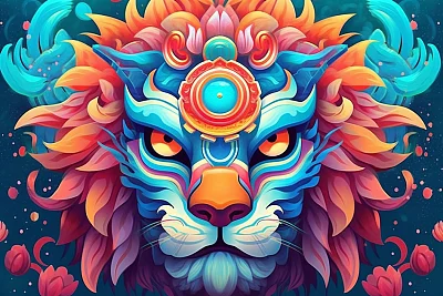 十二生肖动物插图设计美学
