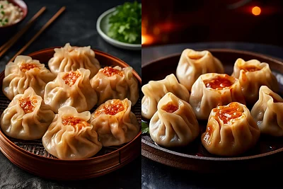 蒸制藏式饺子独特形状与质地