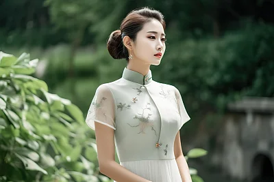 高清8K美女旗袍短裙写真