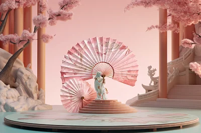 中国扇子艺术风格
