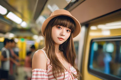 东京夏日甜美女孩时尚写真