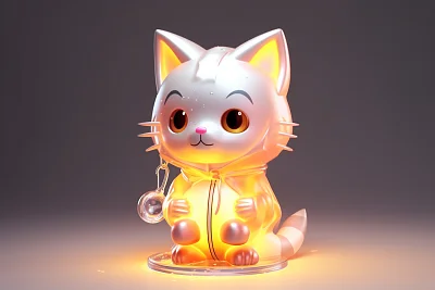 透明雨衣猫咪艺术设计