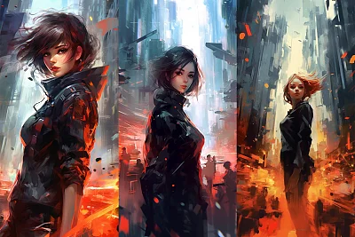 超广角视图杰作模糊背景艺术创作