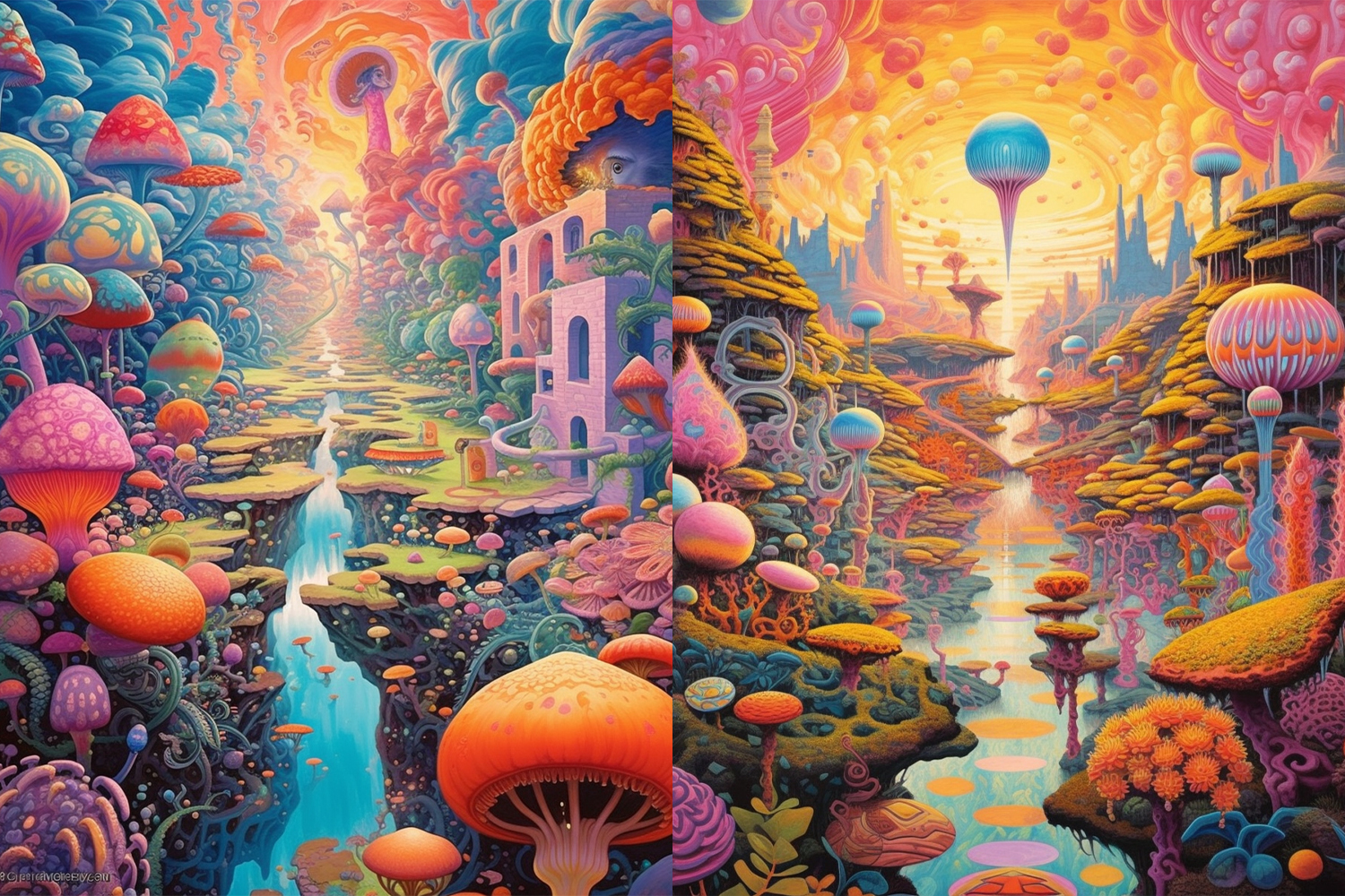 迷幻仙境奇幻风景壁纸