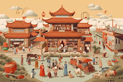 中国乡村艺术风格海报设计