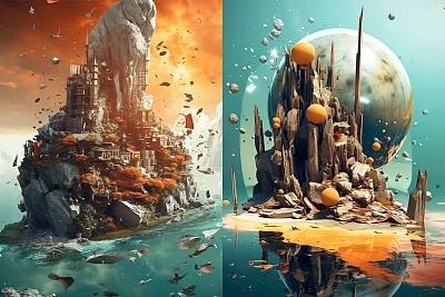 史诗级超现实3D艺术壁纸