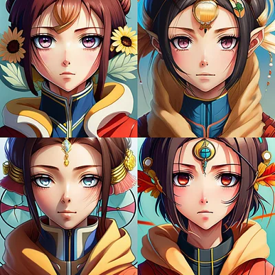可爱动漫女性手绘图片