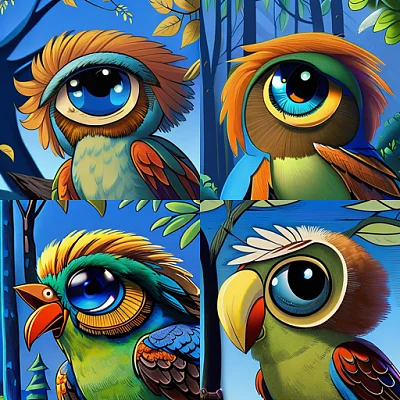 迪士尼风格小鸟动画