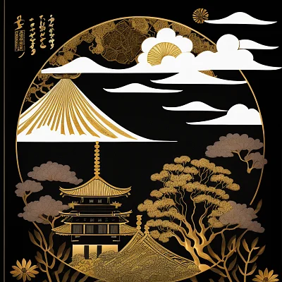 古典日本风格封面设计