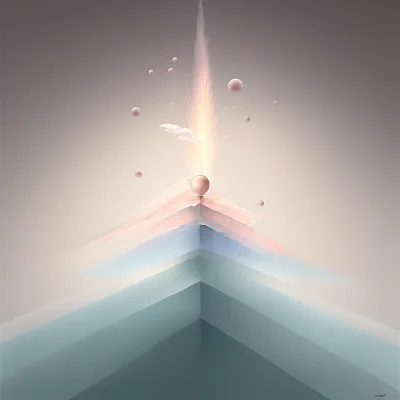 柔和色彩极简主义艺术思考