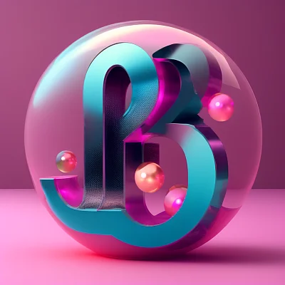 逼真半透明彩色球3D渲染艺术