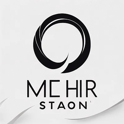 现代简约发廊logo设计 