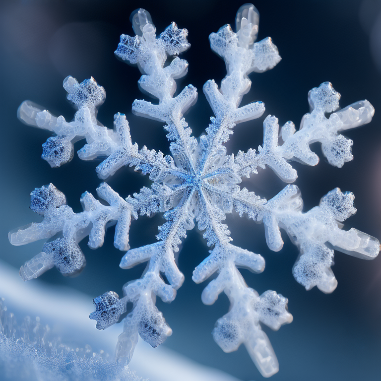 雪花微距摄影极致细节展示