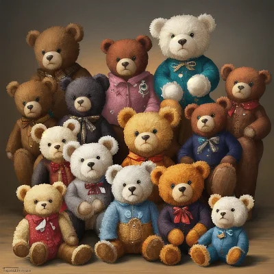泰迪熊主题服装设计插图