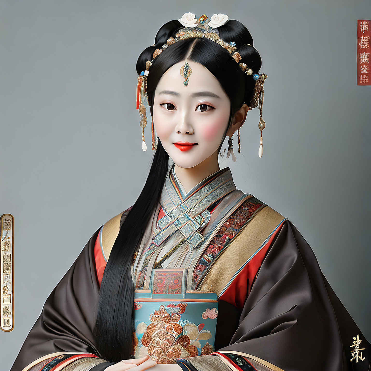 清纯温婉古装美女盛世容颜